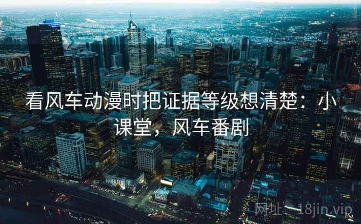 看风车动漫时把证据等级想清楚：小课堂，风车番剧