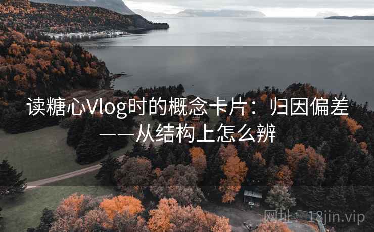 读糖心Vlog时的概念卡片：归因偏差——从结构上怎么辨