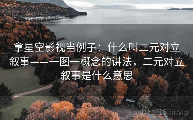 拿星空影视当例子：什么叫二元对立叙事——一图一概念的讲法，二元对立叙事是什么意思